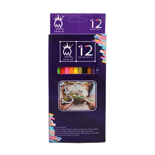 مداد رنگی 12 رنگ پاپکو