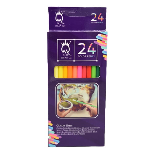 مداد رنگی 24 رنگ ام کیو