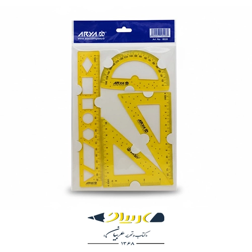 ست خط‌کش ژله‌ای آریا