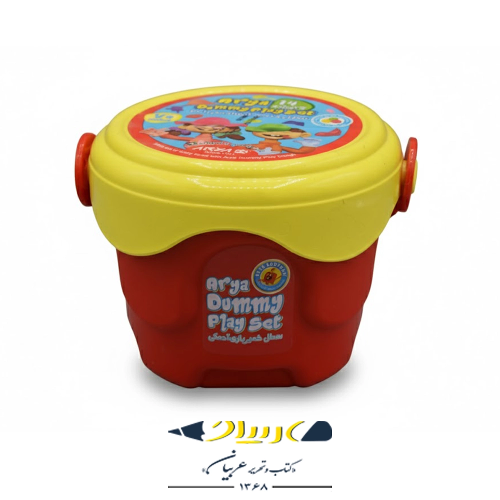 خمیر بازی ۱۴ رنگ آریا – مدل آدمکی