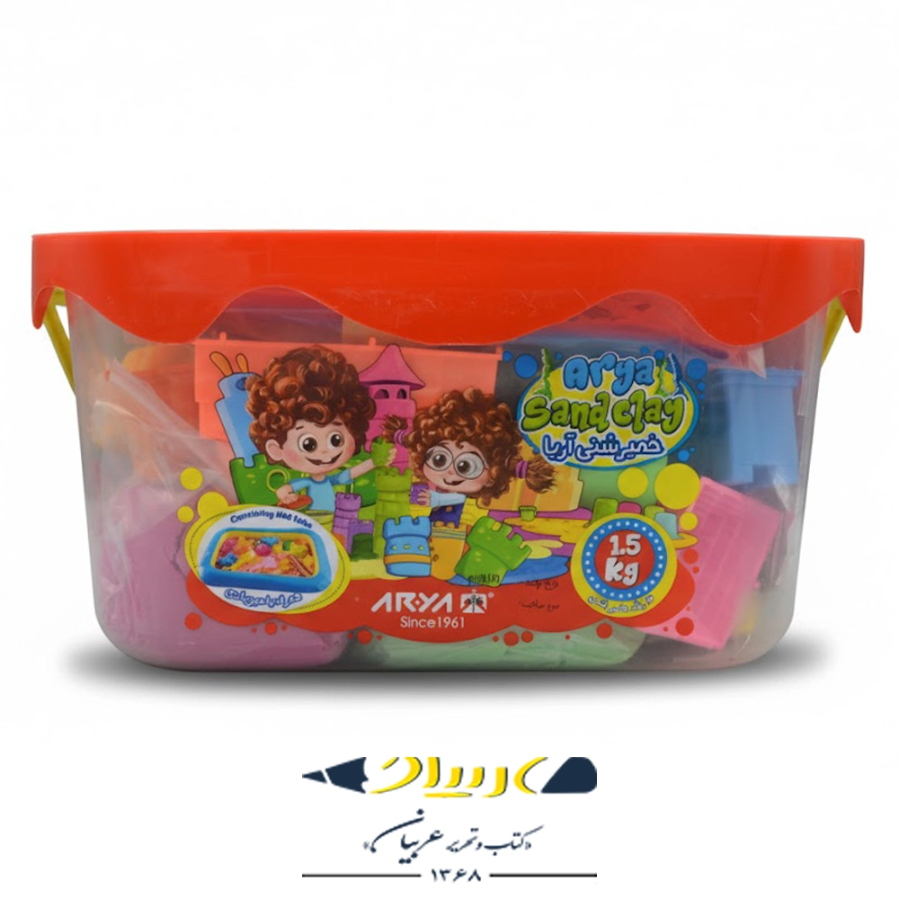 خمیر شنی ۱.۵ کیلوگرمی آریا – سه‌رنگ