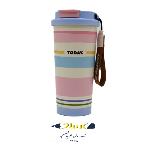 تراول ماگ COFFEE مدل فانتزی | ظرفیت ۵۵۰ میلی‌لیتر