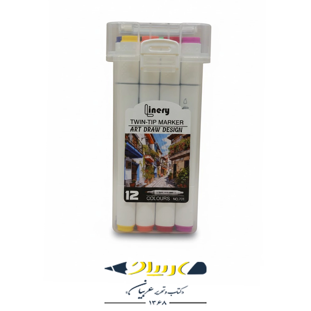 ماژیک دو سر ۱۲ رنگ لینری – مدل ۷۰۱