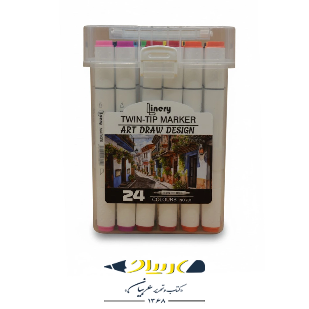 ماژیک دو سر ۲۴ رنگ لینری – مدل ۷۰۱