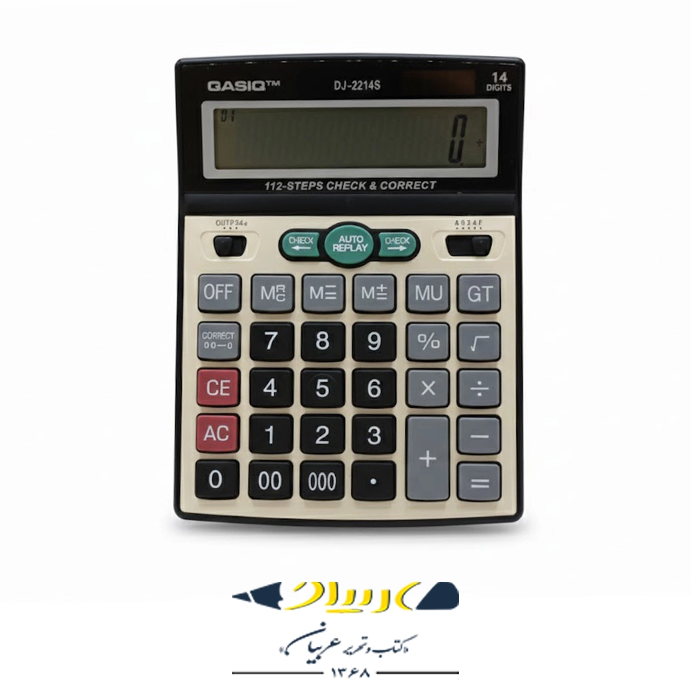 ماشین حساب رومیزی طرح کاسیو – مدل DJ-2214S
