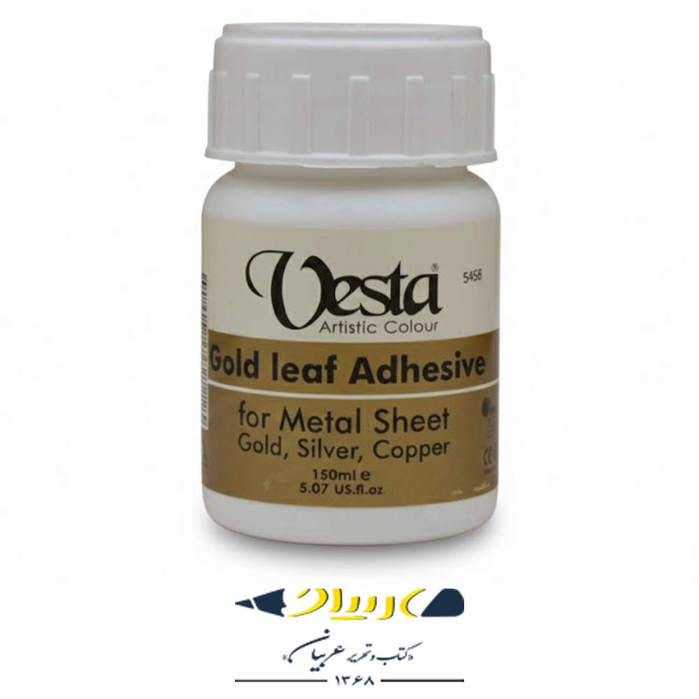 چسب ورق طلا وستا ۱۵۰ میلی‌لیتر – مخصوص ورق‌های فلزی (طلا، نقره، مس)