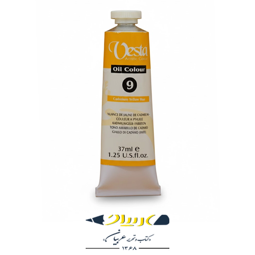 رنگ روغن وستا ۳۷ میلی‌لیتر کد ۹ – Cadmium Yellow Hue