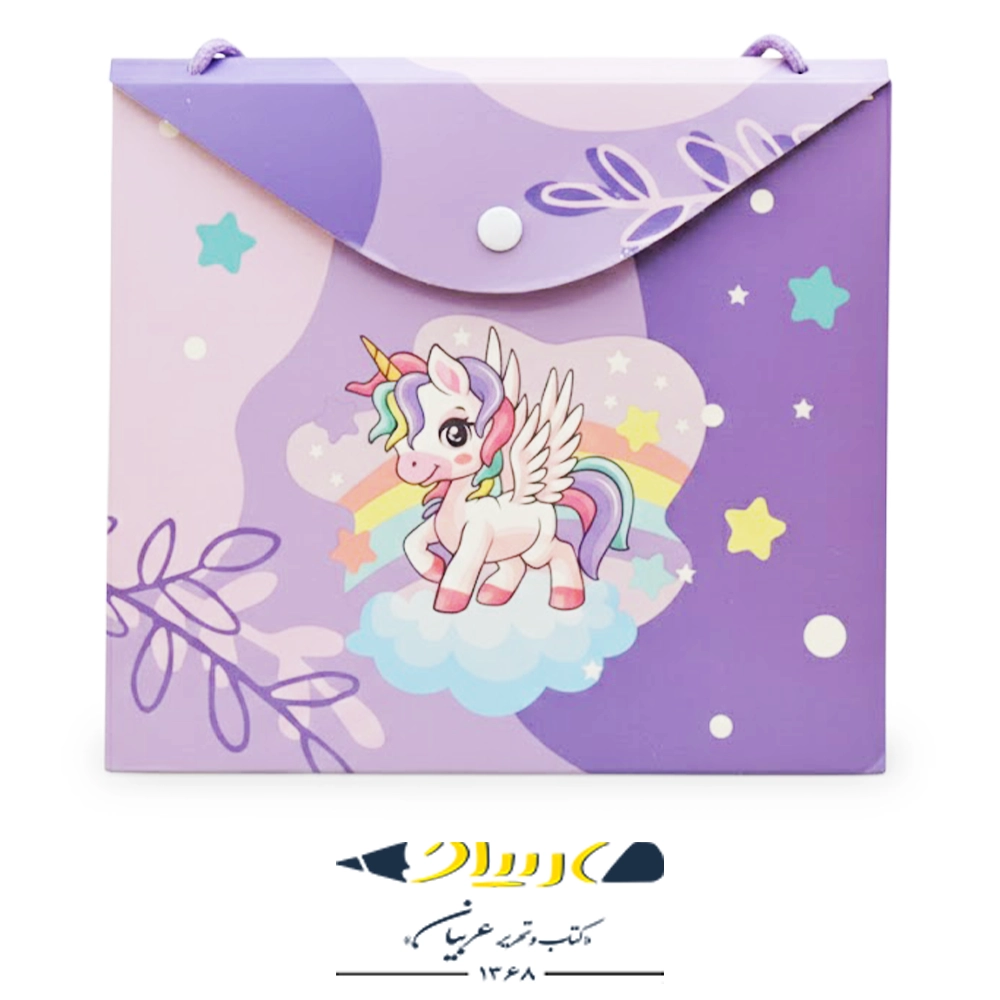 دفتر نقاشی مربعی دسته‌دار - برند آفاق (کد ۷۰)