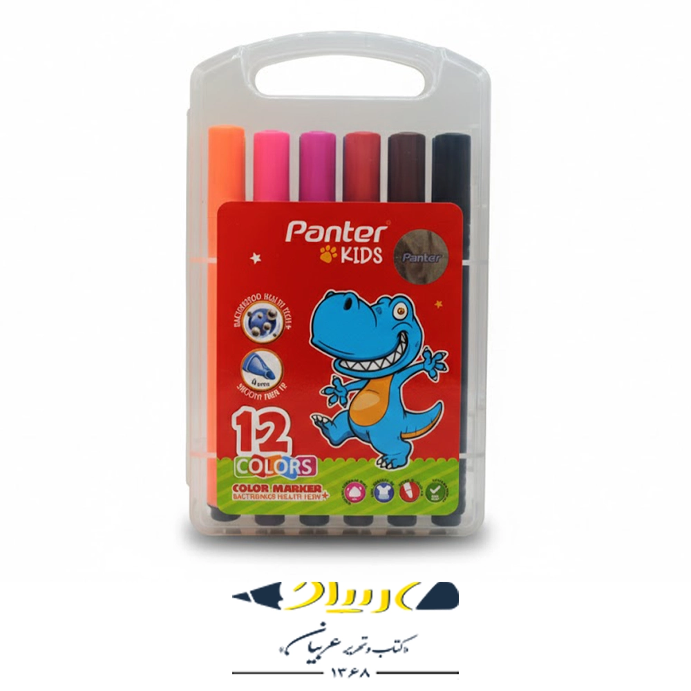 ماژیک رنگ‌آمیزی ۱۲ رنگ - پنتر (Panter Kids)