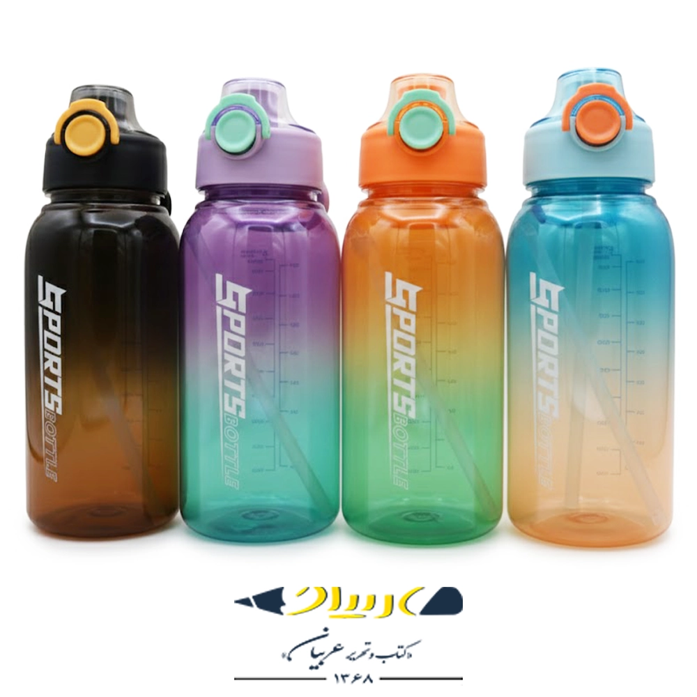 قمقمه آب ۱ لیتری (مدل استوانه‌ای) - کد ۷۱۸