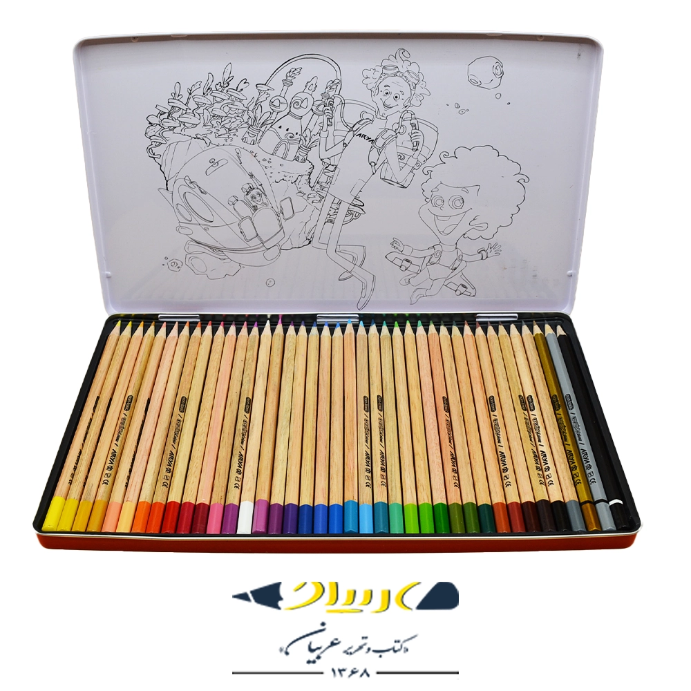 arya-colored-pencil-36-plus-3-colors-metal-box-colour-pencil-2