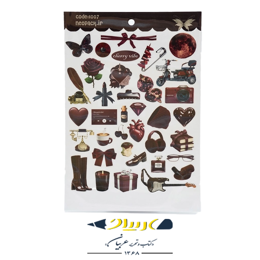 استیکر نئو پک طرح چری 1007