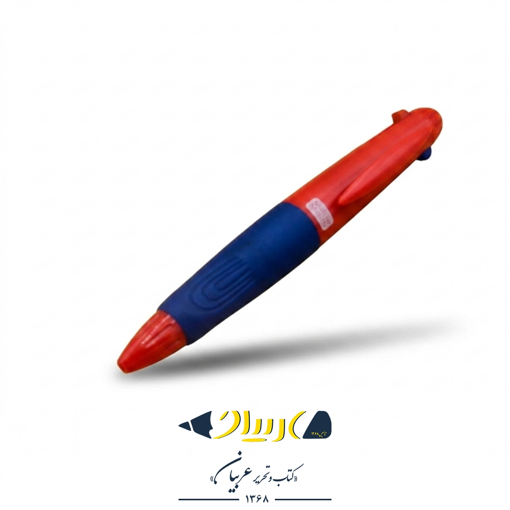 خودکار ۳ رنگ فشاری کوتاه کد ۹۲۱۴۰۳ - برند اسکول فنس